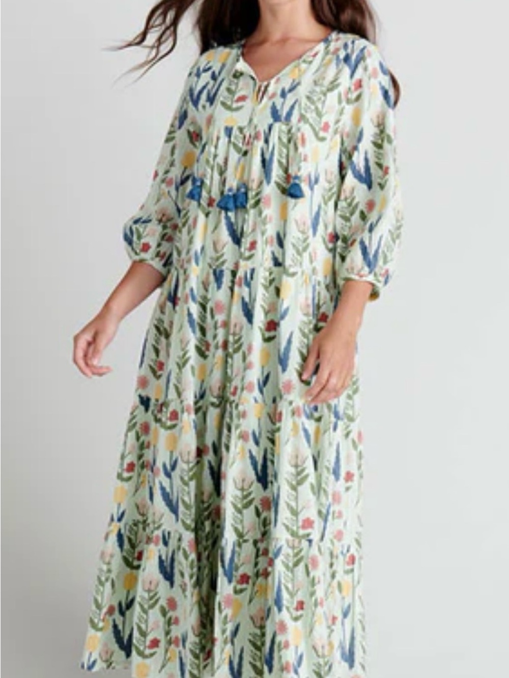 Pink Chicken Indira dress/ paper floral print